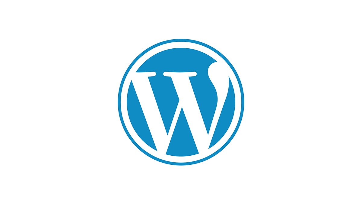 logo wordpress azul