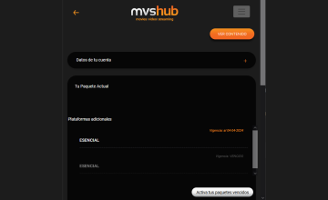 mvs hub como cancelar el servicio